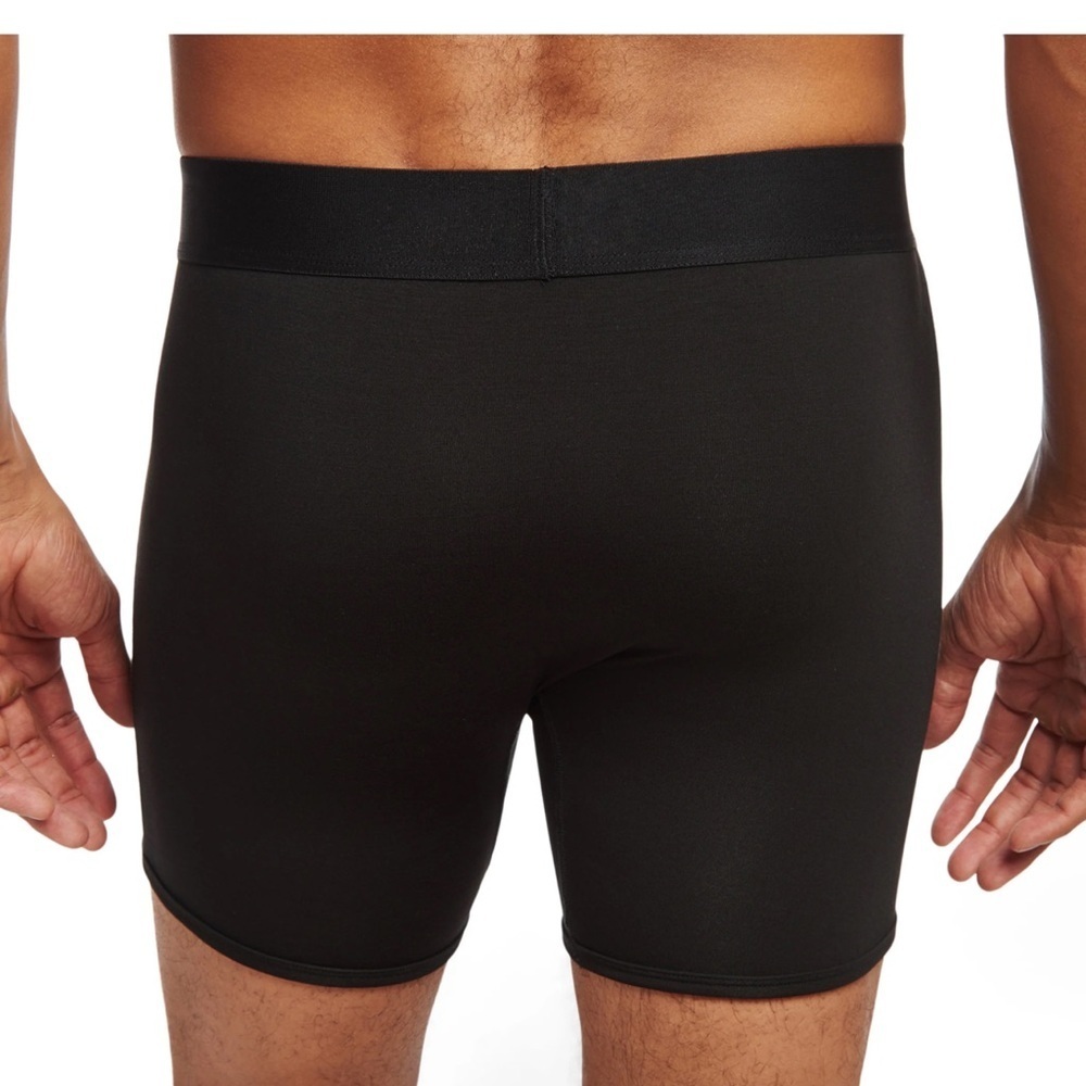 New in packages! Mott & Bow Bundle of two men black boxer briefs Sz L - Picture 3 of 6